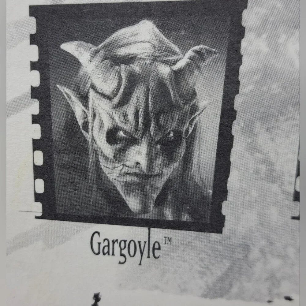NEW Rubie's Reel F/X Prosthetic Gargoyle Kit Latex Halloween Mask Grey Hollywood